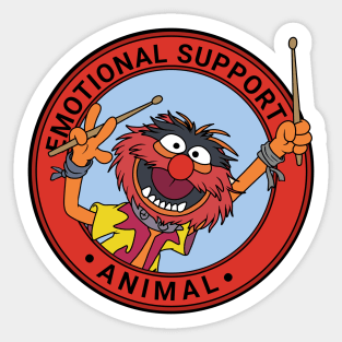 Muppets Emotional Support Animal Sticker